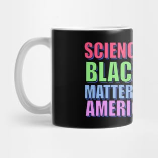 Science Is Real Black Lives Matter Kindness American Flag Mug